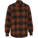 Swedteam Lynx Wool Shirt Dark Orange, Herr