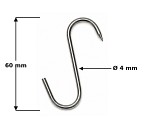 Stagline Slaktkrok D4 * 60mm 